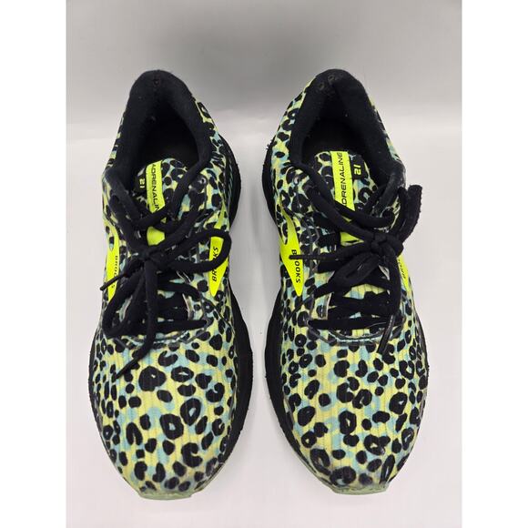 Brooks Adrenaline GTS 21 Athletic Running Shoe Run Wild Leopard Print Women 8.5 - Picture 3 of 8